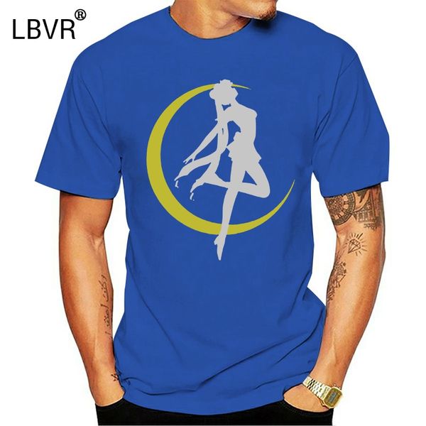 sailor moon symbol size s to xxxl black tee men's t-shirt sleeve t shirt summer men tee clothing