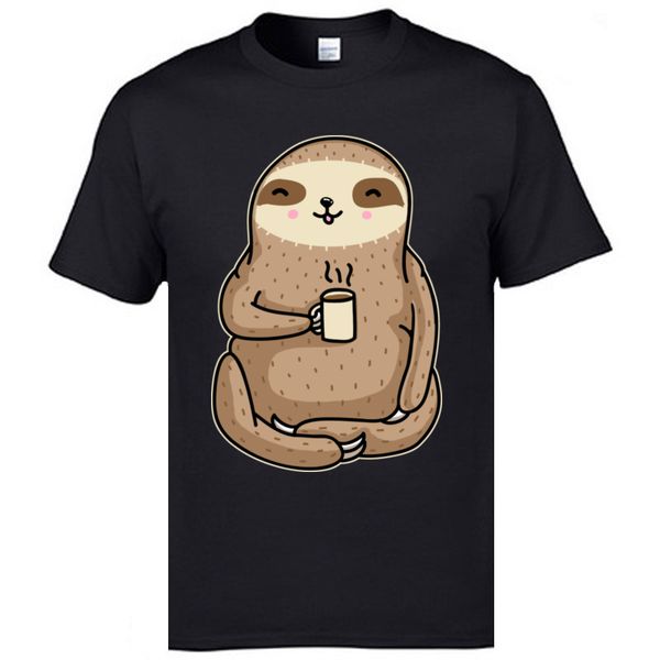 coffee sloth cute graphic 3d t-shirts new coming animal printed tees o neck summer/fall cotton black t shirt
coffee sloth cute graphic 3d t-shirts new coming animal printed tees o neck summer/fall cotton black t shirt