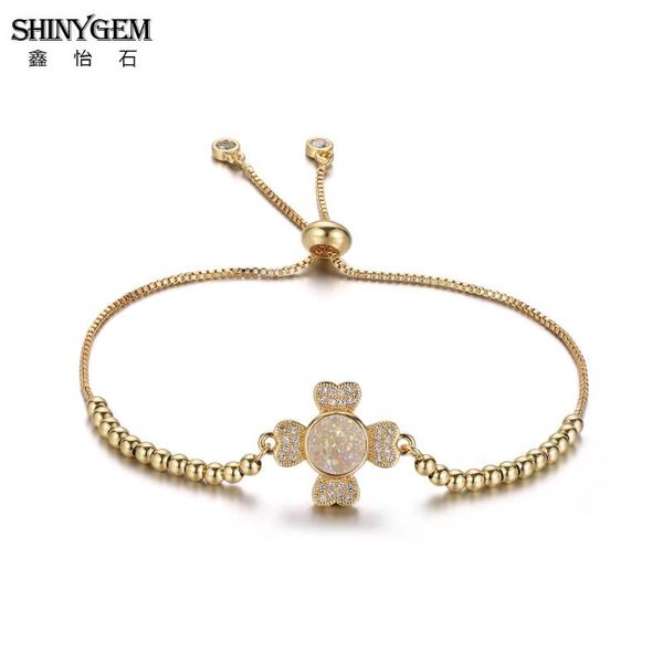 charm bracelets shinygem golden rhinestone love heart clover elegant small round druzy crystal natural stone for women, Golden;silver
charm bracelets shinygem golden rhinestone love heart clover elegant small round druzy crystal natural stone for women, Golden;silver