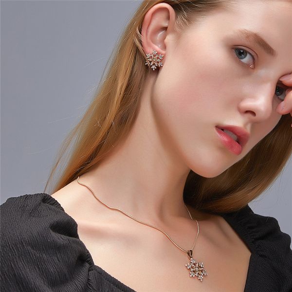 10sets/lot new fashion full diamond stud earrings snowflake earrings & necklace set for women valentine's day gift jewelry sets, Silver
10sets/lot new fashion full diamond stud earrings snowflake earrings & necklace set for women valentine's day gift jewelry sets, Silver