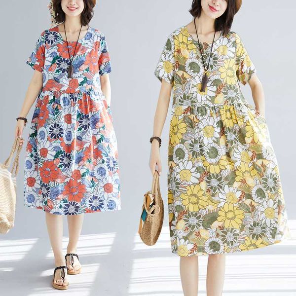 casual dresses women summer short sleeve cotton linen midi dress vestido robe vintage o-neck floral printed party sundress holiday beach, Black;gray
casual dresses women summer short sleeve cotton linen midi dress vestido robe vintage o-neck floral printed party sundress holiday beach, Black;gray