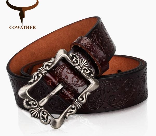 cowather 2019 cow genuine leather belts for women strap female belt cashew flowers pin buckle 3.2cm xf022, Black;brown
cowather 2019 cow genuine leather belts for women strap female belt cashew flowers pin buckle 3.2cm xf022, Black;brown
