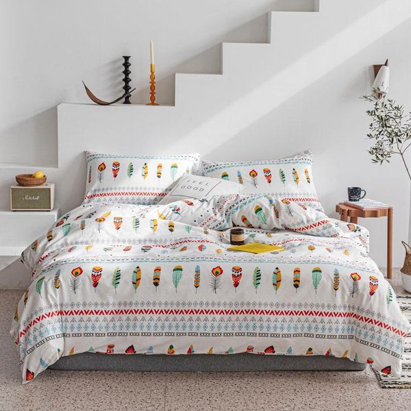 chic bohemian feather duvet cover set king twin size 4pcs 100%cotton luxury soft bedding sets bed sheet set pillow shams
chic bohemian feather duvet cover set king twin size 4pcs 100%cotton luxury soft bedding sets bed sheet set pillow shams