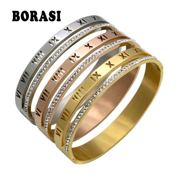 luxury crystal roman numerals cuff bracelets & bangles women bijoux brand design gold color rhinestones arm pulseira feminina, Black
luxury crystal roman numerals cuff bracelets & bangles women bijoux brand design gold color rhinestones arm pulseira feminina, Black