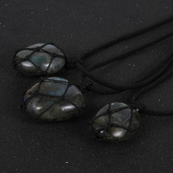 pendant necklaces labradorite necklace for men women handmade wrap braid natural stone fashion boho energy jewelry, Silver
pendant necklaces labradorite necklace for men women handmade wrap braid natural stone fashion boho energy jewelry, Silver