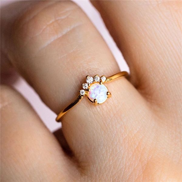 JuneRain Brand Dainty Round Fire Opal Rings for Women Fashion Crown Ring Cute Bear Paw Cat Claw CZ Crystal Ring Finger Jewelry Female Gift
JuneRain Brand Dainty Round Fire Opal Rings for Women Fashion Crown Ring Cute Bear Paw Cat Claw CZ Crystal Ring Finger Jewelry Female Gift