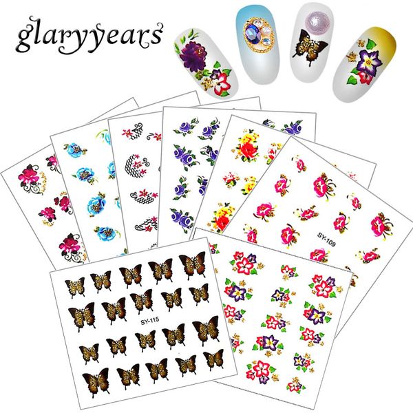 stickers & decals glaryyears 1 sheet water transfer sy nail art sticker flash gold glitter flower tattoo decal for women diy design paper, Black
stickers & decals glaryyears 1 sheet water transfer sy nail art sticker flash gold glitter flower tattoo decal for women diy design paper, Black