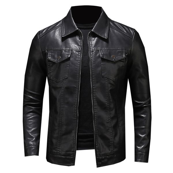 men's fur & faux 2021 design sense leather jacket multi-pocket motorcycle coat lambskin winter, Black
men's fur & faux 2021 design sense leather jacket multi-pocket motorcycle coat lambskin winter, Black
