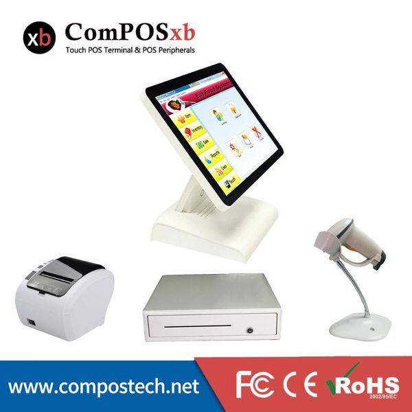 selling all in one cash drawer scanner printer for coffee shop/cloth shop