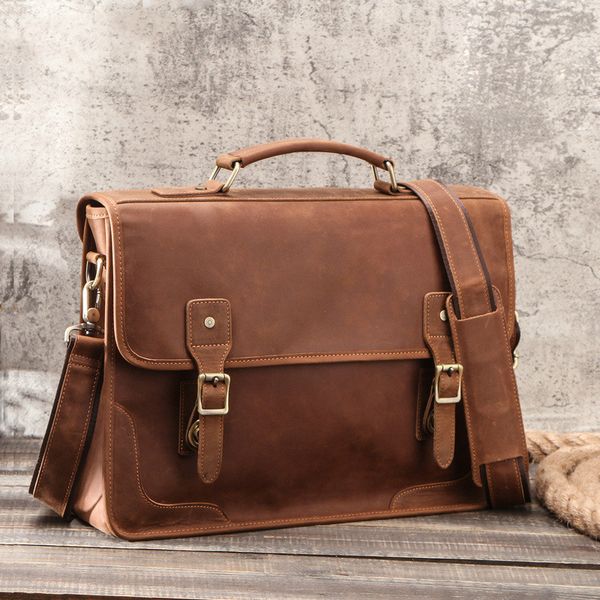 мужская crazy horse кожаный портфель fit 15" ноутбук моды из натуральной кожи сумки на ремне бизнес браун работа tote
мужская crazy horse кожаный портфель fit 15" ноутбук моды из натуральной кожи сумки на ремне бизнес браун работа tote