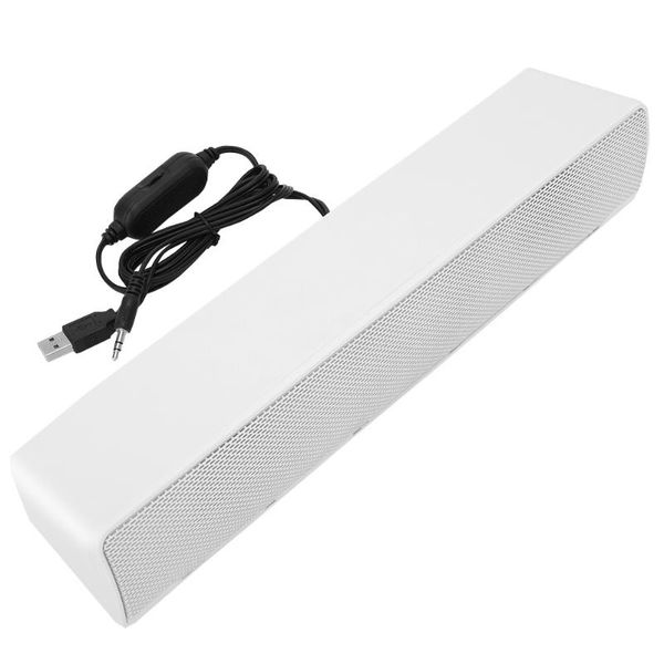 soonhua usb powered wired stereo soundbar 3.5mm bass surround sound box mp3 music player plastic dual speaker for desktv 
soonhua usb powered wired stereo soundbar 3.5mm bass surround sound box mp3 music player plastic dual speaker for desktv