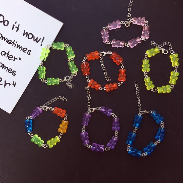 children bracelet women hand chain resin gummy bear candy colors birthday gift girls teens woman cute jewelry, Black
children bracelet women hand chain resin gummy bear candy colors birthday gift girls teens woman cute jewelry, Black