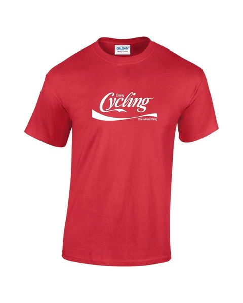enjoy cycling bike mens printed t-shirt