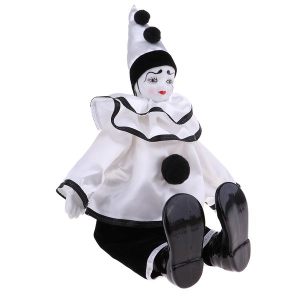35cm porcelain clown doll with beautiful outfit and ceramic face, gift for clown lover or doll collector, halloween props, home office decor
35cm porcelain clown doll with beautiful outfit and ceramic face, gift for clown lover or doll collector, halloween props, home office decor