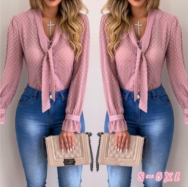 fashion-women blouses fashion long sleeve v-neck pink shirt chiffon office blouse slim casual plus size s-5xl, White
fashion-women blouses fashion long sleeve v-neck pink shirt chiffon office blouse slim casual plus size s-5xl, White