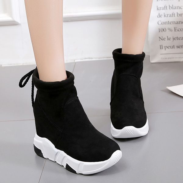 2020 winter shoes women snow boots platform wedges boot flock chunky casual shoes ladies thick sole booties botas mujer 8608n, Black
2020 winter shoes women snow boots platform wedges boot flock chunky casual shoes ladies thick sole booties botas mujer 8608n, Black