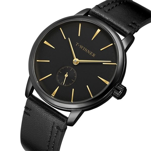t-winner fashion brand men mechanical watches genuine leather strap luxury business men's black case watches relogio masculino 0924, Slivery;brown
t-winner fashion brand men mechanical watches genuine leather strap luxury business men's black case watches relogio masculino 0924, Slivery;brown