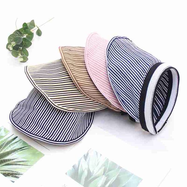 myzoper 2020 new stripe korean version casual tide empty hat summer wide brim outdoor cap women's hat, Blue;gray
myzoper 2020 new stripe korean version casual tide empty hat summer wide brim outdoor cap women's hat, Blue;gray