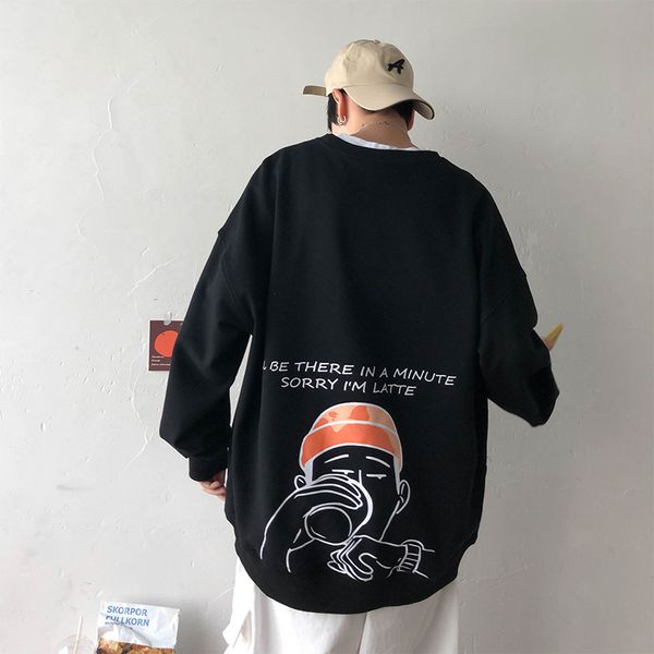 autumn novelty yoyoo clothing, men's casual loose print fashionable new sweatshirt, mens sweatshirt, Black
autumn novelty yoyoo clothing, men's casual loose print fashionable new sweatshirt, mens sweatshirt, Black