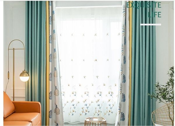 2020 curtain fabric nordic curtain living room bedroom solid color splicing full shading curtain product customization
2020 curtain fabric nordic curtain living room bedroom solid color splicing full shading curtain product customization