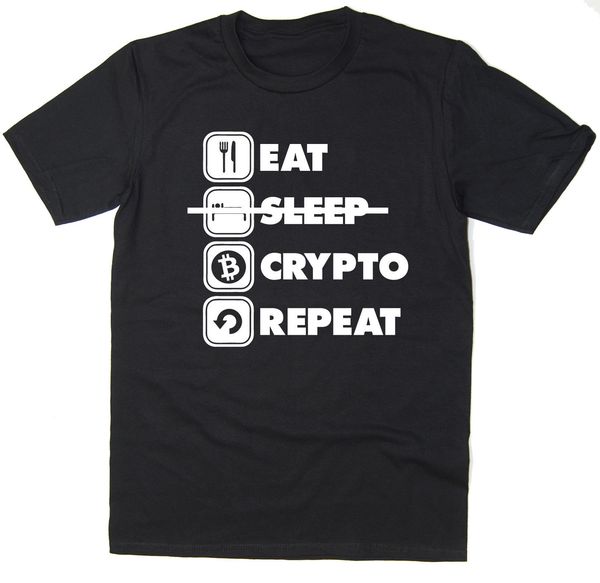 2019 eat sleep crypto repeat t-shirt - funny btc eth ltc crypto bitcoin - 6 colours
2019 eat sleep crypto repeat t-shirt - funny btc eth ltc crypto bitcoin - 6 colours