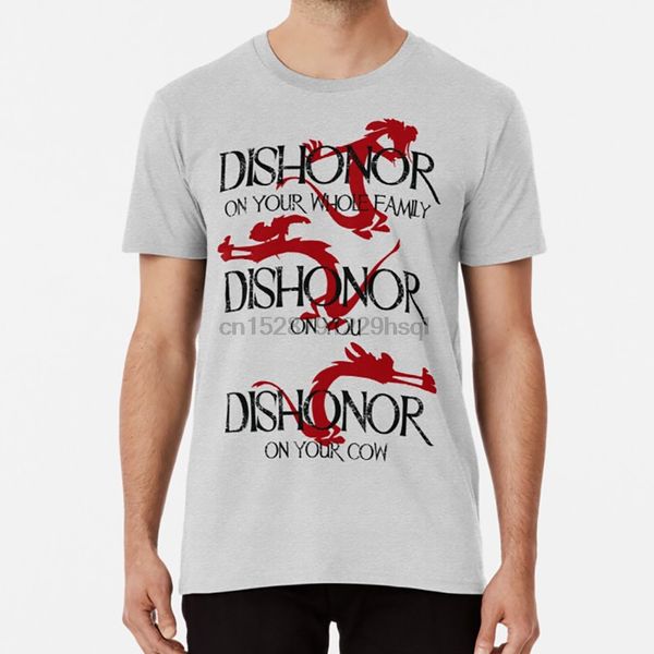 dishonor t shirt dishonor mulan cow whole family you on mushu funny