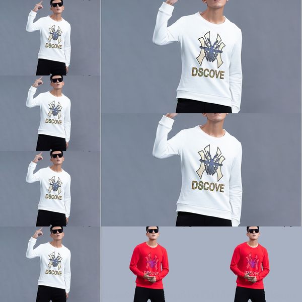 2020 new sweater sweaterautumn men's european personalized fashion heavy industry diamond round neck long sleeve fashion brand sweat, Black
2020 new sweater sweaterautumn men's european personalized fashion heavy industry diamond round neck long sleeve fashion brand sweat, Black