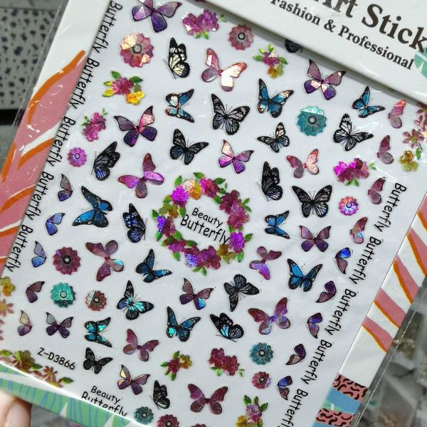 stickers & decals 1pcs butterfly nail sticker fantasy laser color decal designs manicure decoration tool, Black
stickers & decals 1pcs butterfly nail sticker fantasy laser color decal designs manicure decoration tool, Black