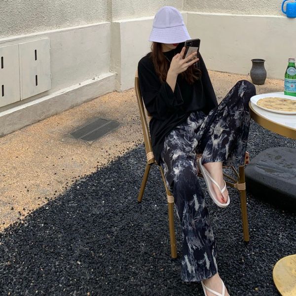 goohojio 2020 autumn tie dye wide legs pants women oversized straight casual trousers women fashionable high waist pant, Black;white
goohojio 2020 autumn tie dye wide legs pants women oversized straight casual trousers women fashionable high waist pant, Black;white
