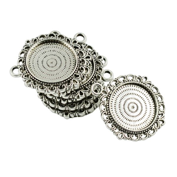 10 шт vintage silver круглый кабошон настройки подвеска пробелы tray базовый 20мм, Black
10 шт vintage silver круглый кабошон настройки подвеска пробелы tray базовый 20мм, Black