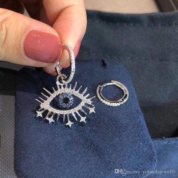 white gold plated cz devil eye earrings hoops for girls women for party weedding nice gift for friend, Golden;silver
white gold plated cz devil eye earrings hoops for girls women for party weedding nice gift for friend, Golden;silver
