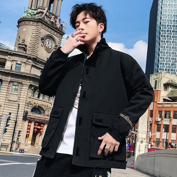loose teenager coats homme skateboard jacket mens slim lapel neck jackets wide waisted long sleeve, Black;brown
loose teenager coats homme skateboard jacket mens slim lapel neck jackets wide waisted long sleeve, Black;brown