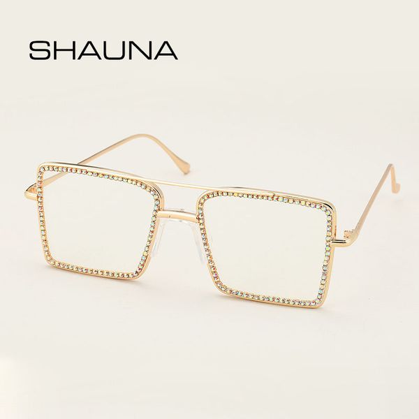 shauna anti-blue light luxury crystal square eyeglasses frame double bridges fashion metal frames, White;black
shauna anti-blue light luxury crystal square eyeglasses frame double bridges fashion metal frames, White;black