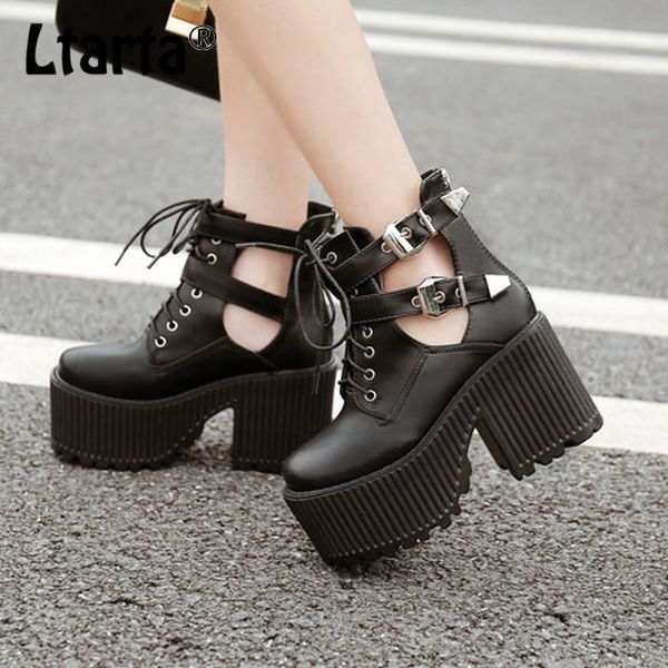 ltarta 9.5cm heels round toe platfrom waterproof boots black boots thick heel belt buckle winter women -728-22
ltarta 9.5cm heels round toe platfrom waterproof boots black boots thick heel belt buckle winter women -728-22
