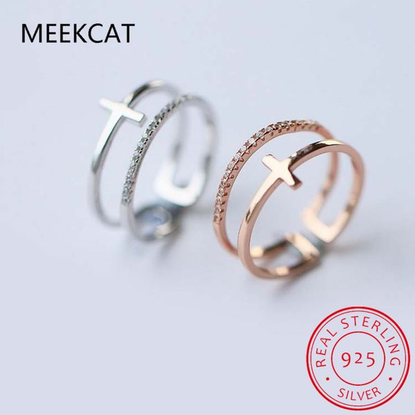 meekcat new925 sterling silver double cross opening ring female tide person adjustable size does not fade multi-layer ring, Golden;silver
meekcat new925 sterling silver double cross opening ring female tide person adjustable size does not fade multi-layer ring, Golden;silver