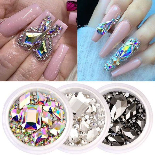 1box glitter nail rhinestones mixed size shape ab color flat back bottom crystal gems stone beads nail art decorations t0791, Silver;gold
1box glitter nail rhinestones mixed size shape ab color flat back bottom crystal gems stone beads nail art decorations t0791, Silver;gold