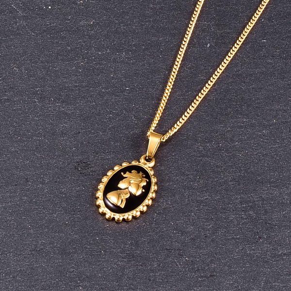 pendant necklaces hongcheng jewellery fashion black enamel baroque pendants medium long chain titanium steel gold plated necklace jewelery h, Silver
pendant necklaces hongcheng jewellery fashion black enamel baroque pendants medium long chain titanium steel gold plated necklace jewelery h, Silver