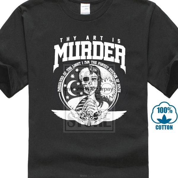 thy art is murder mens t shirt absolved of love purist hate half face image 
thy art is murder mens t shirt absolved of love purist hate half face image
