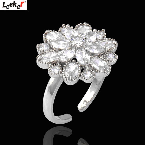 wedding rings leeker crystal flower for women silver color adjustable size ring jewelry accessories 686 lk7, Slivery;golden
wedding rings leeker crystal flower for women silver color adjustable size ring jewelry accessories 686 lk7, Slivery;golden
