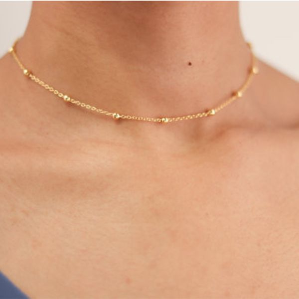 fashion gold silver color beads choker necklace for women girl chokers jewelry clavicle chain femal
fashion gold silver color beads choker necklace for women girl chokers jewelry clavicle chain femal