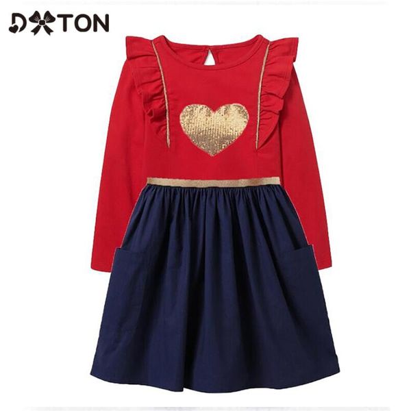 dxton baby girls clothing winter kids dresses sleeve cotton toddler girls dress red patchwork heart sequin children dresses, Red;yellow
dxton baby girls clothing winter kids dresses sleeve cotton toddler girls dress red patchwork heart sequin children dresses, Red;yellow
