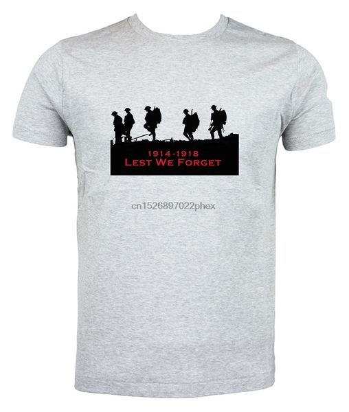 world war i commemorative t shirt. classic round neck short sleeved choice of sizes and colours men t shirt