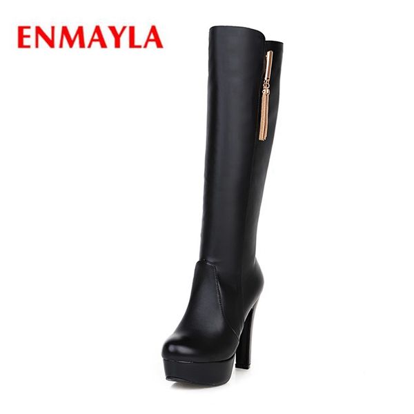 boots enmayla 2021 fashion women pointed toe thin heel knee high lady solid platform zyl547, Black
boots enmayla 2021 fashion women pointed toe thin heel knee high lady solid platform zyl547, Black