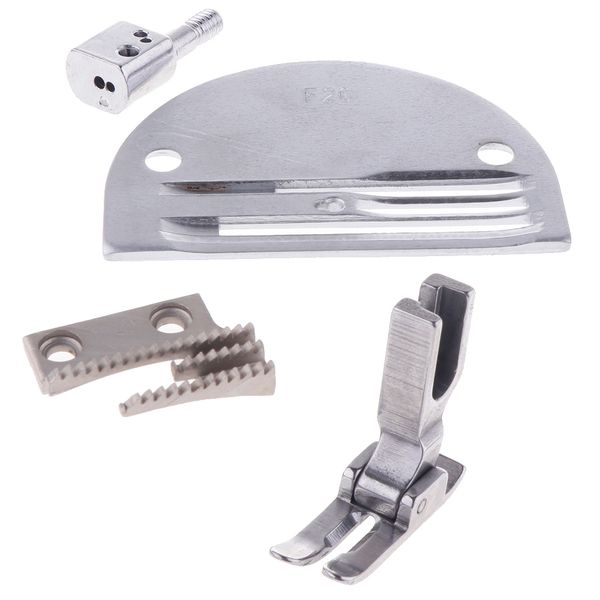 needle plate, feed dog, needle clamp, presser foot - set for lockstitch industrial sewing machines, Black
needle plate, feed dog, needle clamp, presser foot - set for lockstitch industrial sewing machines, Black
