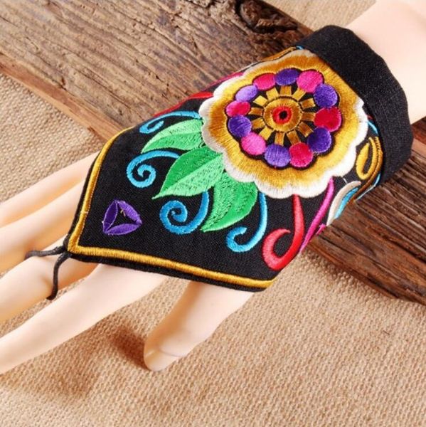 women' vintage original fingerless embroidery gloves female national performance dancing decoration glove r1026, Blue;gray
women' vintage original fingerless embroidery gloves female national performance dancing decoration glove r1026, Blue;gray