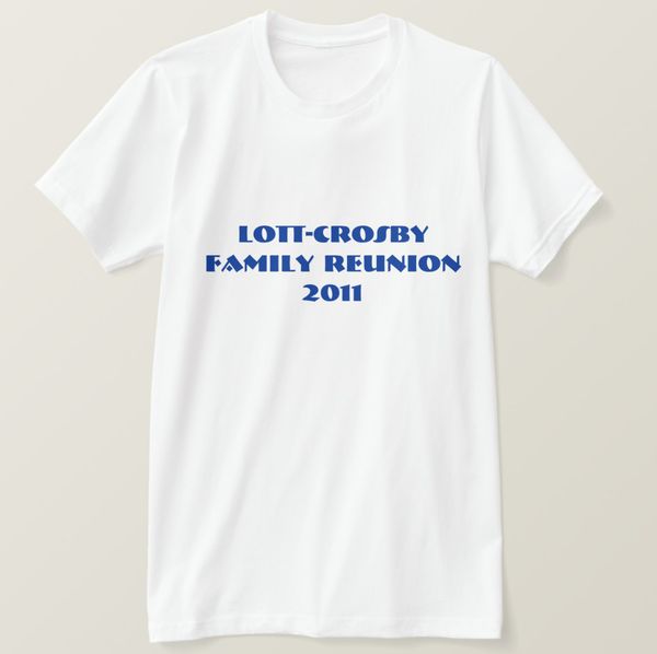 2019 отпечатано мужчины футболка с коротким рукавом хлопок лотт-crosby family reunion 2011 t-shirt женщины тенниска
2019 отпечатано мужчины футболка с коротким рукавом хлопок лотт-crosby family reunion 2011 t-shirt женщины тенниска