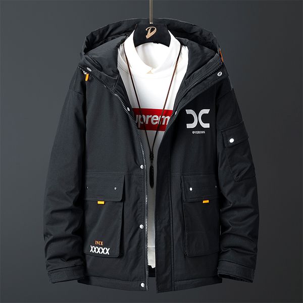 2020 new winter down jacket men's mid-length thickened warm fashion brand white duck down 90 velvet coat, Black
2020 new winter down jacket men's mid-length thickened warm fashion brand white duck down 90 velvet coat, Black