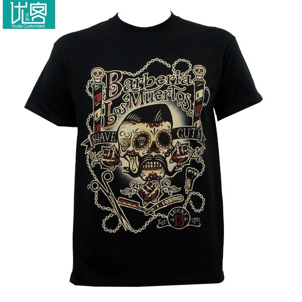 authentic lucky 13 barberia los muertos barber shop rockabilly t-shirt s-3xl new fashion t shirts tee
authentic lucky 13 barberia los muertos barber shop rockabilly t-shirt s-3xl new fashion t shirts tee