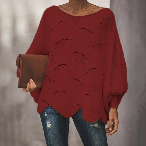 women loose sweater cloak casual oversized soft lantern sleeve hollow out pullovers knit o neck wave hem solid female sweaters, White;black
women loose sweater cloak casual oversized soft lantern sleeve hollow out pullovers knit o neck wave hem solid female sweaters, White;black
