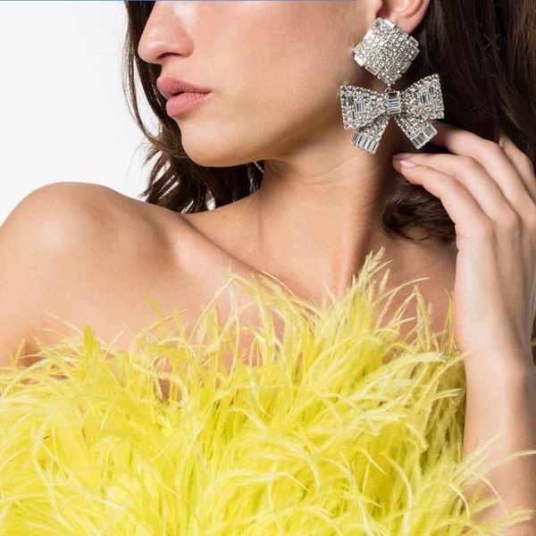 boutique shiny rhinestone bowknot charm dangle earring luxury multi flash crystal statement drop earring woman party ear jewelry, Silver
boutique shiny rhinestone bowknot charm dangle earring luxury multi flash crystal statement drop earring woman party ear jewelry, Silver